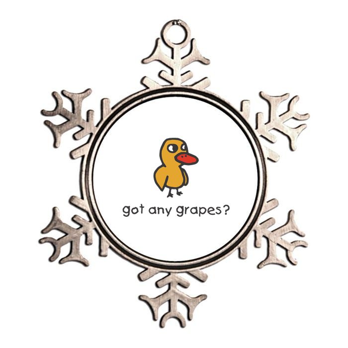 Embroidered Got Any Grapes Duck Metallic Star Ornament