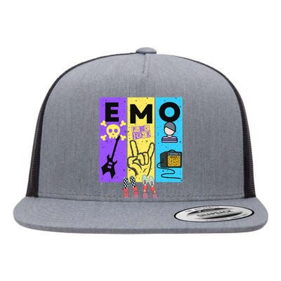 Emo Grunge Alternative Style  Flat Bill Trucker Hat