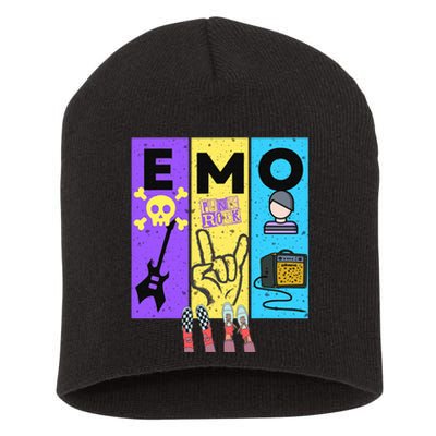 Emo Grunge Alternative Style  Short Acrylic Beanie