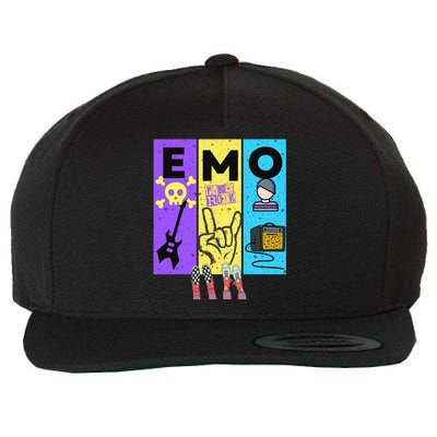 Emo Grunge Alternative Style  Wool Snapback Cap