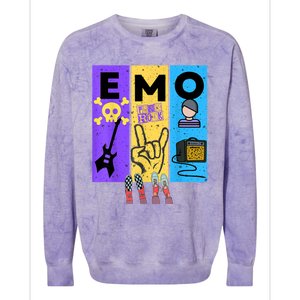 Emo Grunge Alternative Style Colorblast Crewneck Sweatshirt