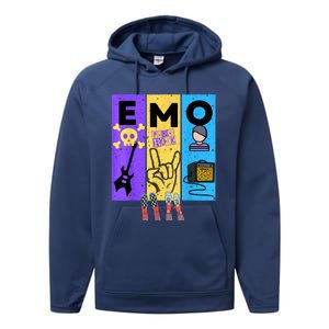 Emo Grunge Alternative Style Performance Fleece Hoodie