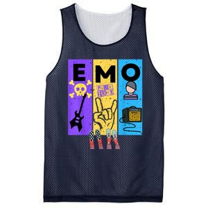 Emo Grunge Alternative Style Mesh Reversible Basketball Jersey Tank