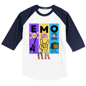 Emo Grunge Alternative Style Baseball Sleeve Shirt