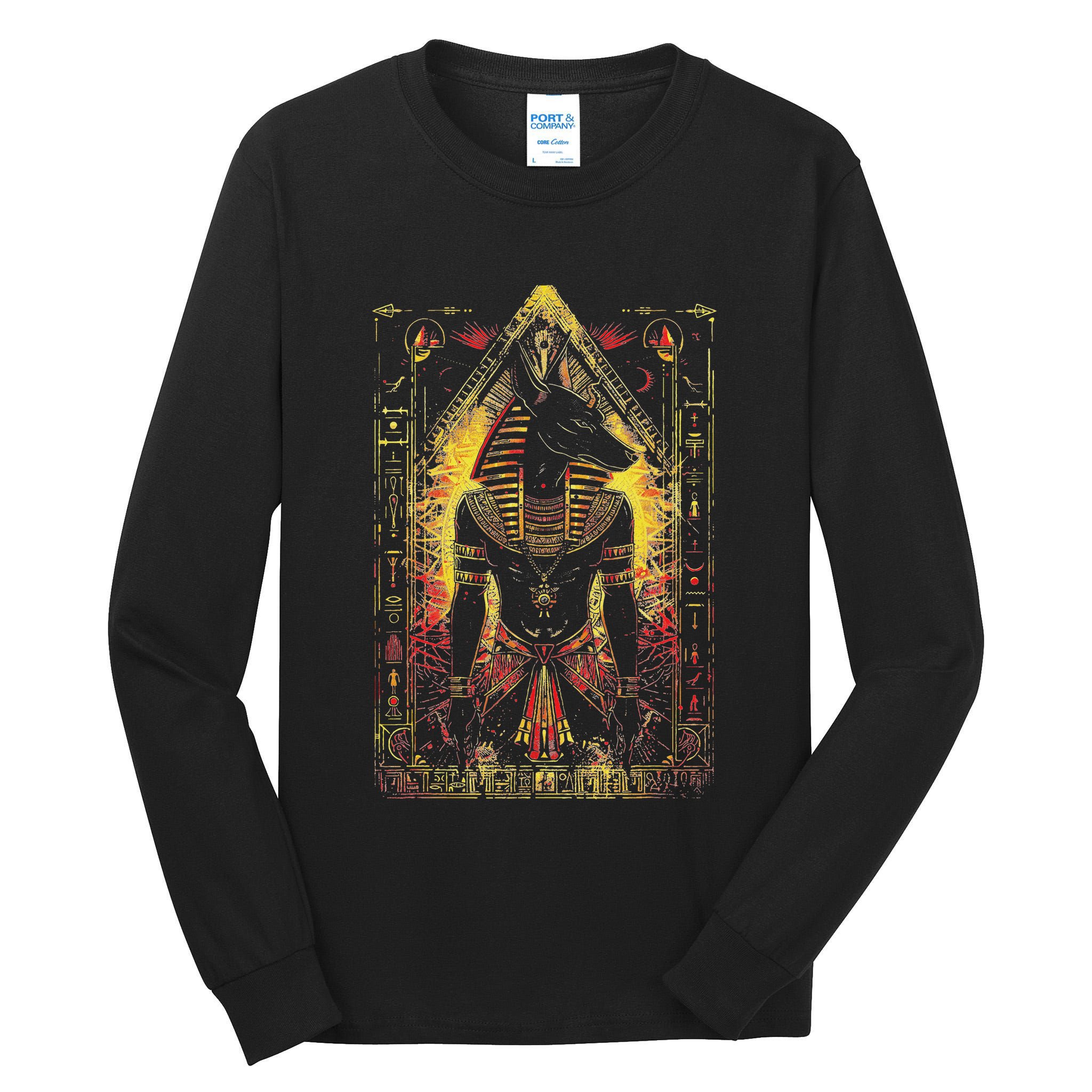 Egyptian Gods Anubis Ra Ruler Egyptian God Tall Long Sleeve T-Shirt