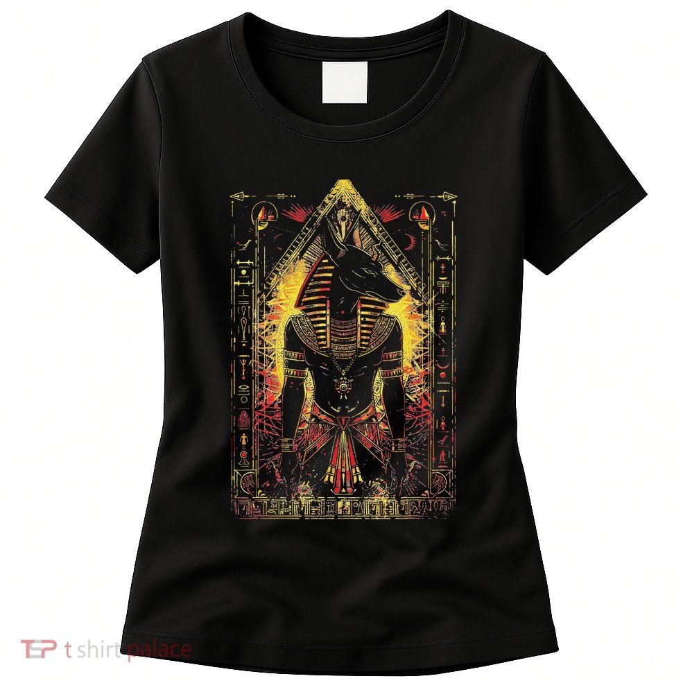Egyptian Gods Anubis Ra Ruler Egyptian God Womens T-Shirt