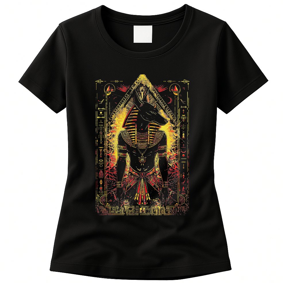 Egyptian Gods Anubis Ra Ruler Egyptian God Womens T-Shirt