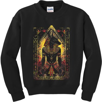 Egyptian Gods Anubis Ra Ruler Egyptian God Kids Sweatshirt
