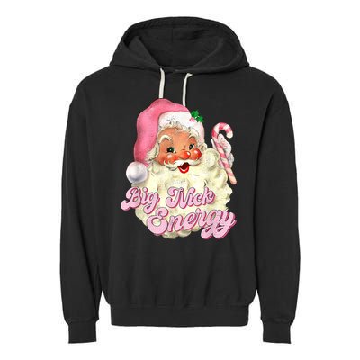 Etro Groovy Big Nick Santa Energy Pink Santa Christmas Xmas Garment-Dyed Fleece Hoodie