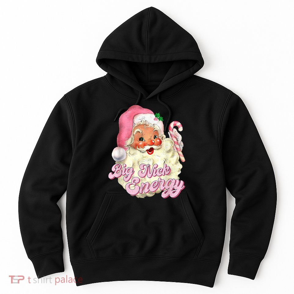 Etro Groovy Big Nick Santa Energy Pink Santa Christmas Xmas Hoodie