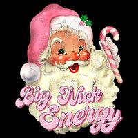 Etro Groovy Big Nick Santa Energy Pink Santa Christmas Xmas Drawstring Bag