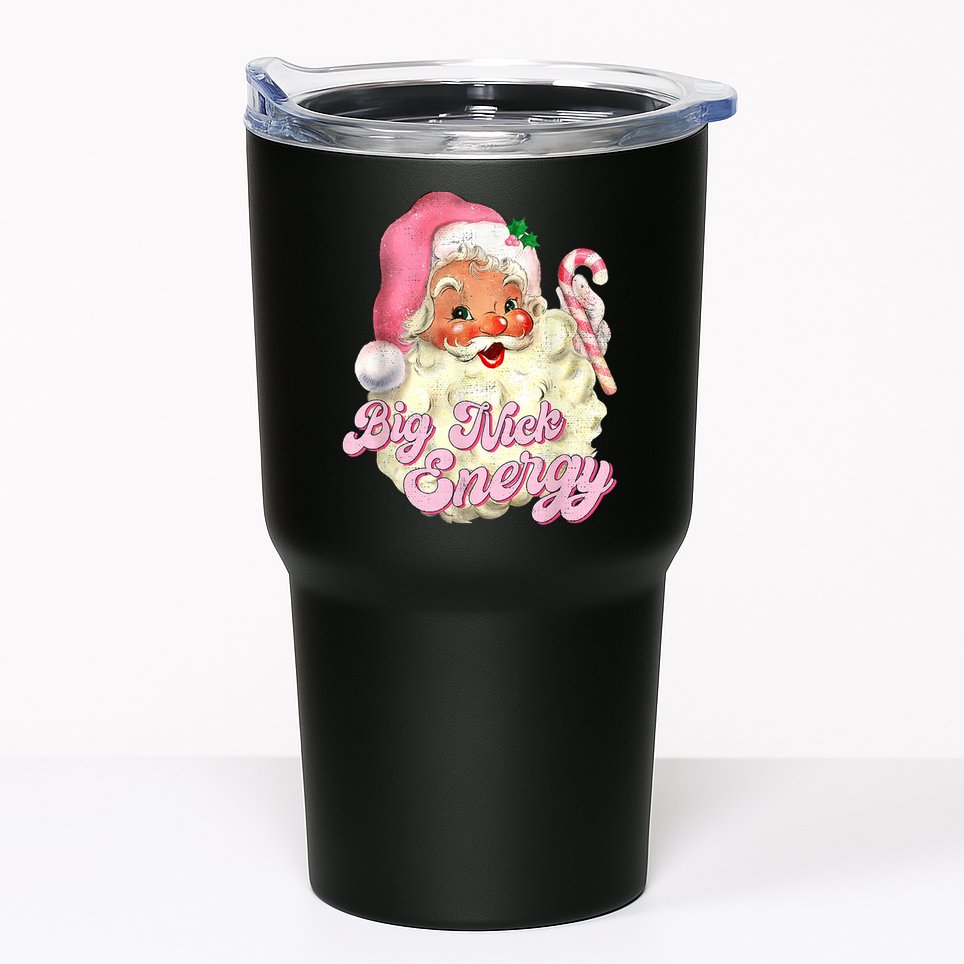 Etro Groovy Big Nick Santa Energy Pink Santa Christmas Xmas Tumbler