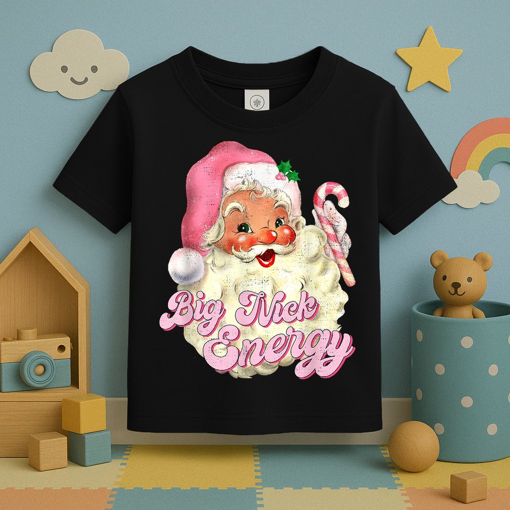Etro Groovy Big Nick Santa Energy Pink Santa Christmas Xmas Toddler T-Shirt