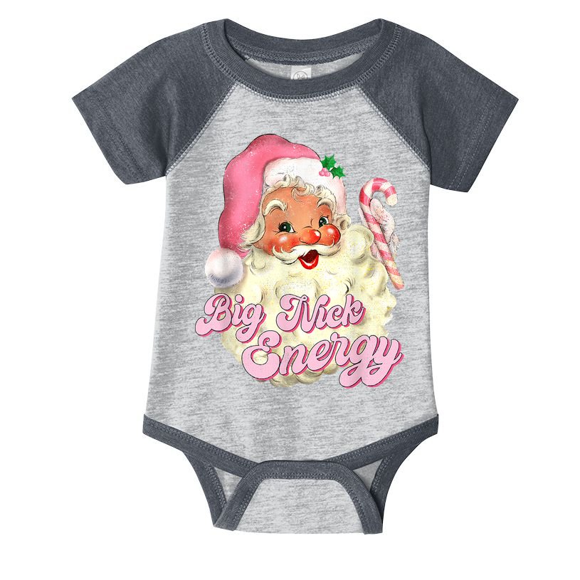 Etro Groovy Big Nick Santa Energy Pink Santa Christmas Xmas Infant Baby Jersey Bodysuit