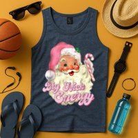 Etro Groovy Big Nick Santa Energy Pink Santa Christmas Xmas Tank Top