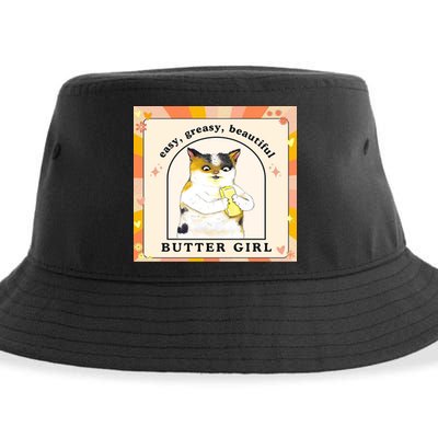 Easy Greasy Beautiful Butter Girl Sustainable Bucket Hat
