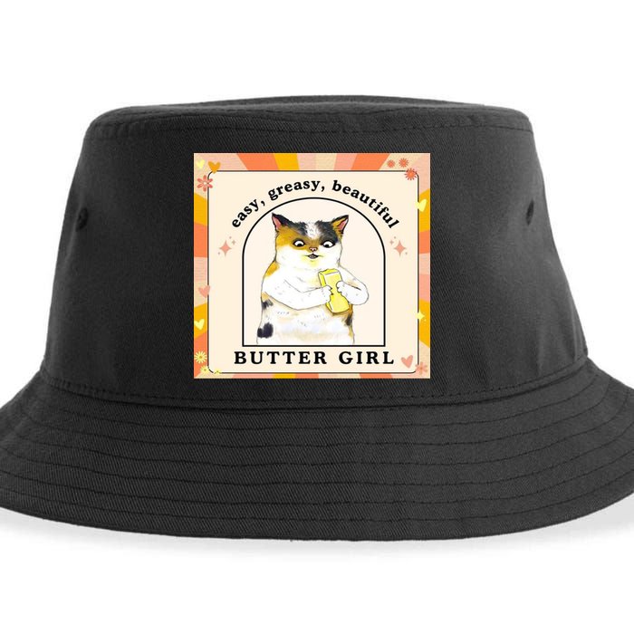 Easy Greasy Beautiful Butter Girl Sustainable Bucket Hat