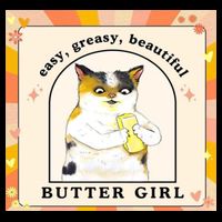 Easy Greasy Beautiful Butter Girl 7-Panel Snapback Hat