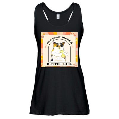 Easy Greasy Beautiful Butter Girl Ladies Essential Flowy Tank