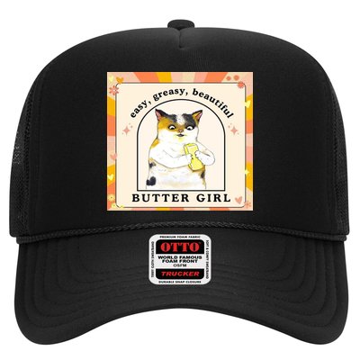 Easy Greasy Beautiful Butter Girl Trucker Hat