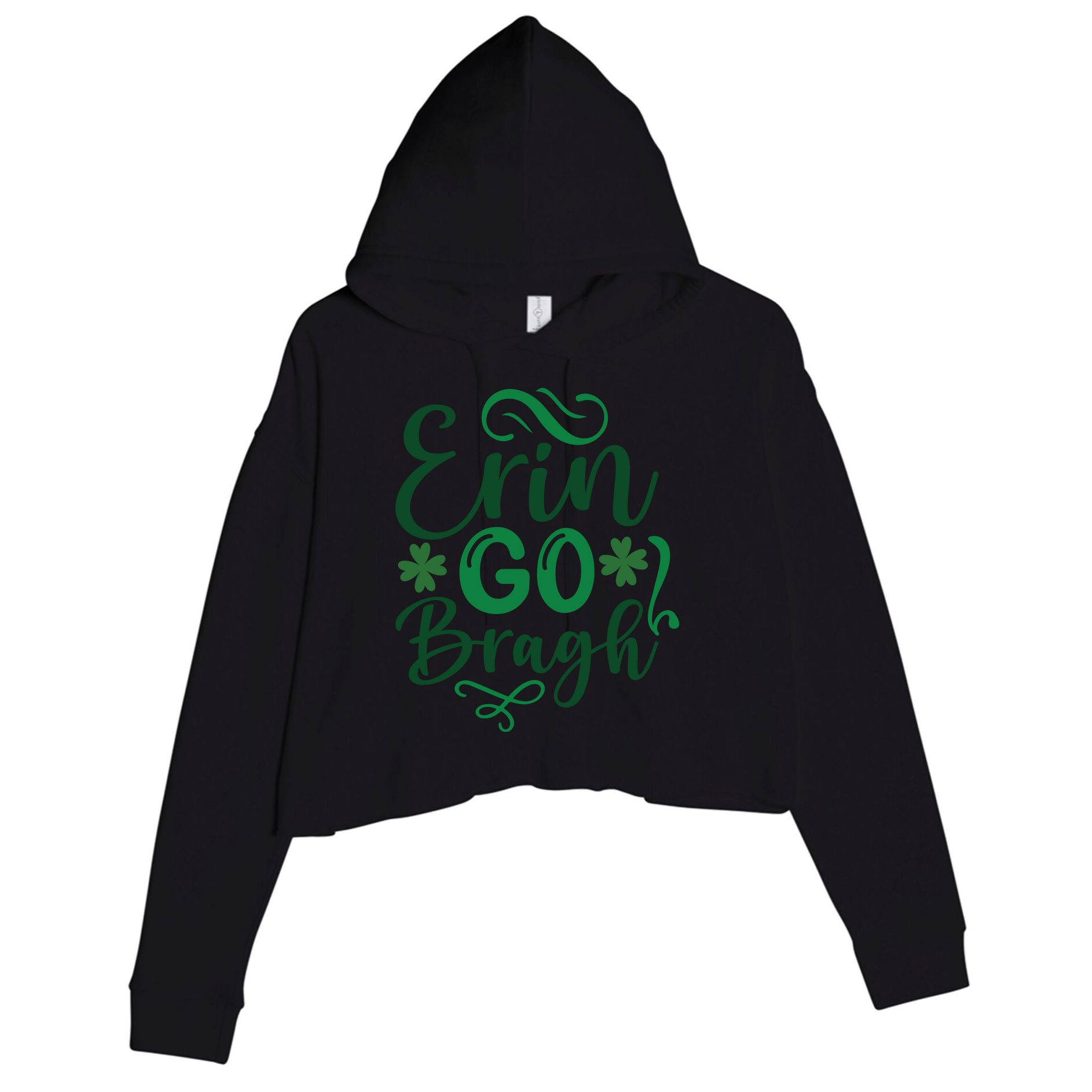 Erin Go Bragh Crop Fleece Hoodie