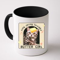 Easy Greasy Beautiful Butter Girl Cat Graphic Mug