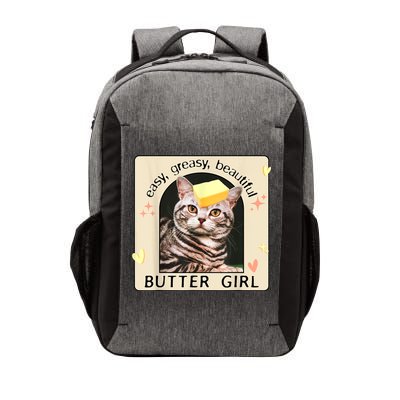 Easy Greasy Beautiful Butter Girl Cat Graphic Vector Backpack
