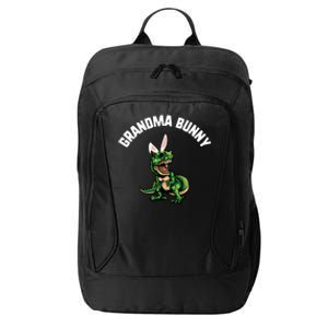 Easter Grandma Bunny Trex Dinosaur Bunny Ears Meaningful Gift City Backpack