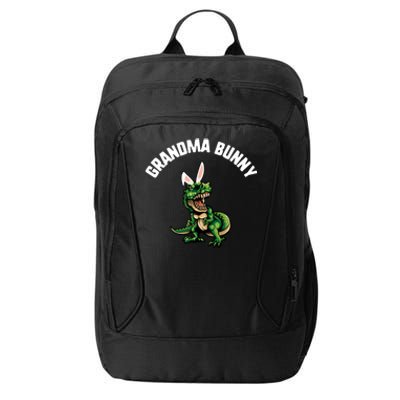 Easter Grandma Bunny Trex Dinosaur Bunny Ears Meaningful Gift City Backpack