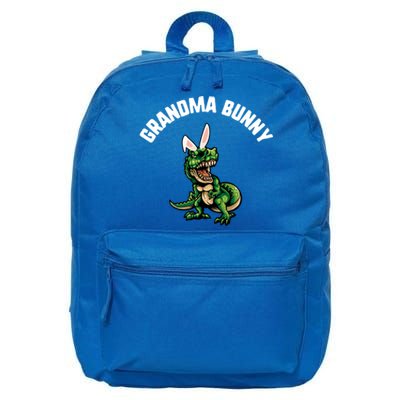 Easter Grandma Bunny Trex Dinosaur Bunny Ears Meaningful Gift 16 in Basic Backpack