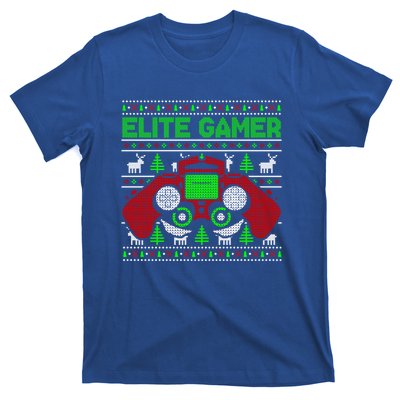 Elite Gamer Christmas Video Game Ugly Sweater Gaming Nerds Great Gift T-Shirt