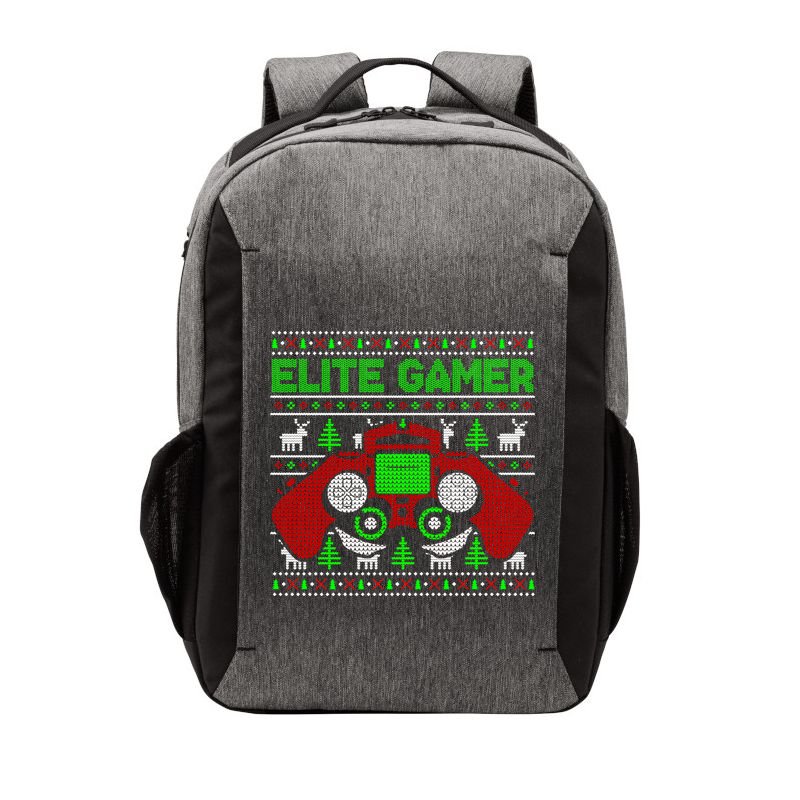Elite Gamer Christmas Video Game Ugly Sweater Gaming Nerds Great Gift Vector Backpack