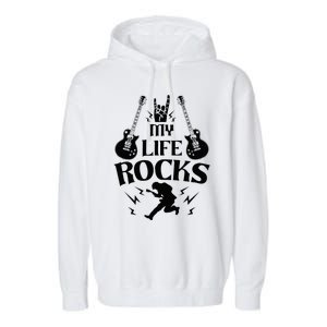 Electric Guitar Cool Guitarist Guitar Player Garment-Dyed Fleece Hoodie