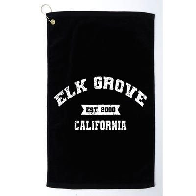 Elk Grove California Ca Vintage Athletic Sports Established Golf Towel