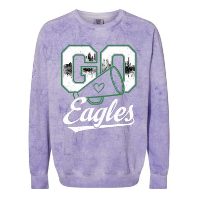 Eagle Go Cheer Eagles Colorblast Crewneck Sweatshirt