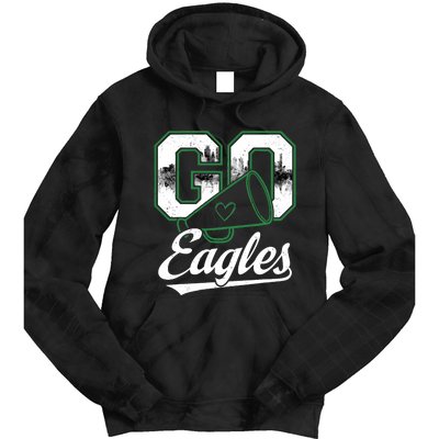 Eagle Go Cheer Eagles Tie Dye Hoodie