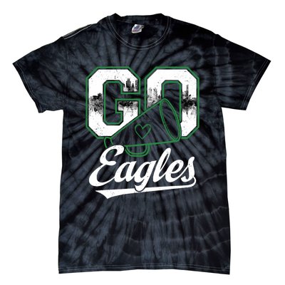 Eagle Go Cheer Eagles Tie-Dye T-Shirt