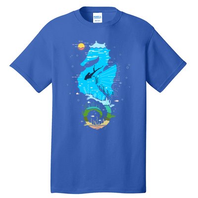 Enjoy God Creation Save The Ocean Sea Underwater Coral Reefs Cool Gift Tall T-Shirt