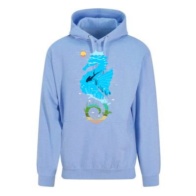 Enjoy God Creation Save The Ocean Sea Underwater Coral Reefs Cool Gift Unisex Surf Hoodie