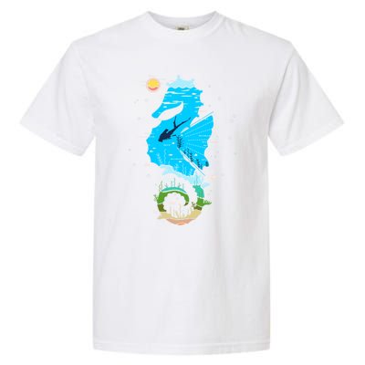 Enjoy God Creation Save The Ocean Sea Underwater Coral Reefs Cool Gift Garment-Dyed Heavyweight T-Shirt