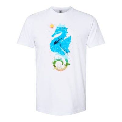 Enjoy God Creation Save The Ocean Sea Underwater Coral Reefs Cool Gift Softstyle® CVC T-Shirt