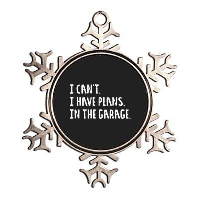 Engineer Garage Car Guy Saracastic Joke Metallic Star Ornament