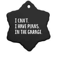 Engineer Garage Car Guy Saracastic Joke Ceramic Star Ornament