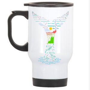 Enjoy God's Creation Save The Oceans Seas Whales Environt Gift Stainless Steel Travel Mug