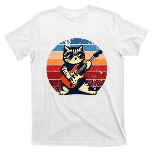 Electric Guitar Cat Rock Music Funny Cat T-Shirt