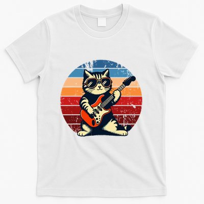 Electric Guitar Cat Rock Music Funny Cat T-Shirt