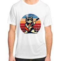 Electric Guitar Cat Rock Music Funny Cat Adult ChromaSoft Performance T-Shirt