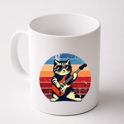 Electric Guitar Cat Rock Music Funny Cat Mug