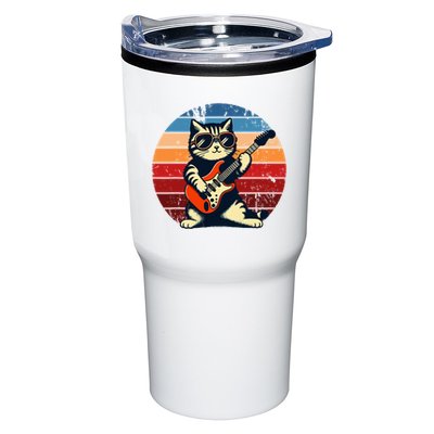 Electric Guitar Cat Rock Music Funny Cat Tumbler
