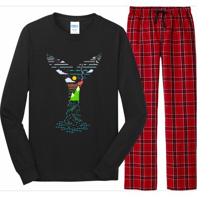 Enjoy Gods Creation Save The Oceans Seas Whales Environt Gift Long Sleeve Pajama Set